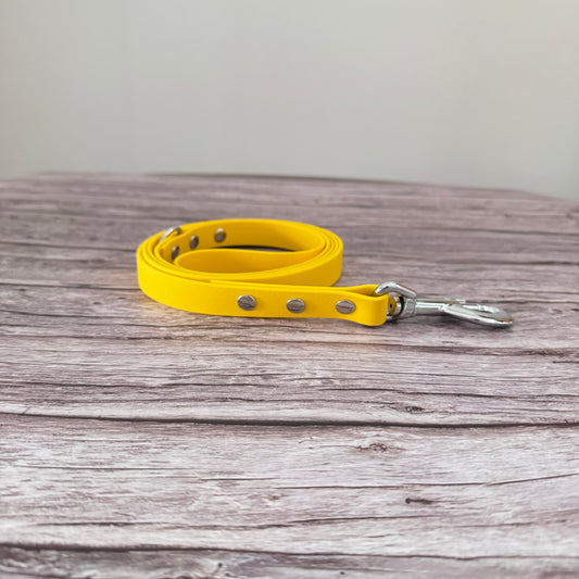 Biothane Leash - Yellow Nickel