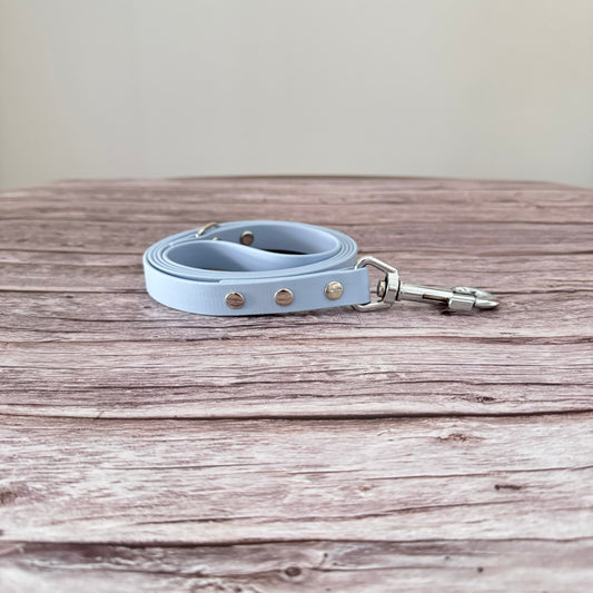 Biothane Leash - Pastel Blue Nickel