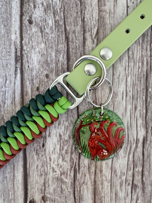 "Forest" Collar and Tag Set