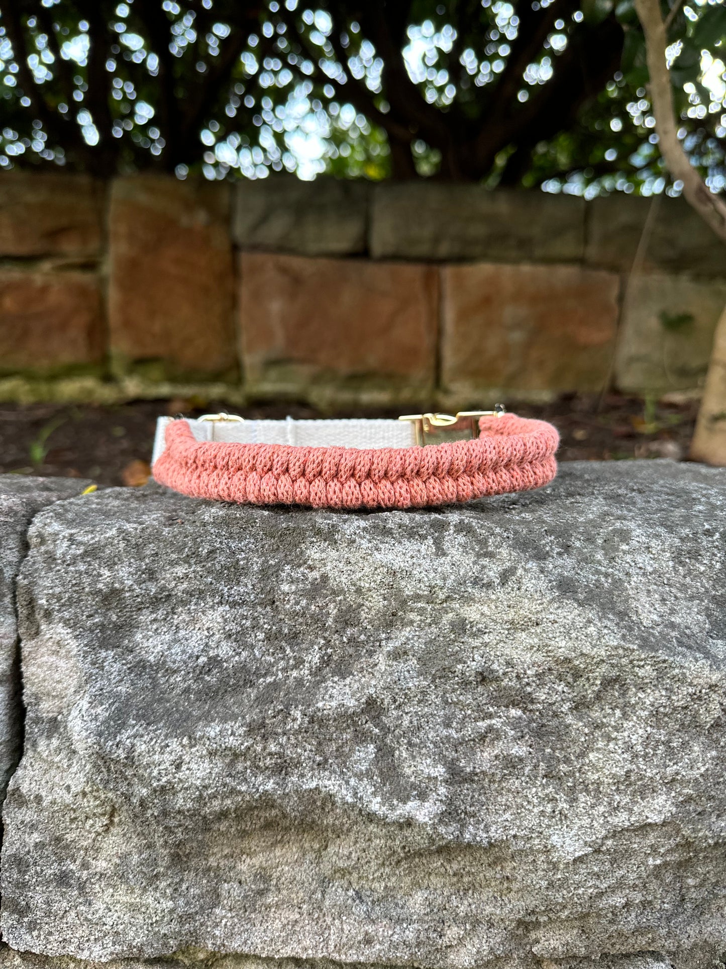 Macrame Collar - Terracotta Fishtail