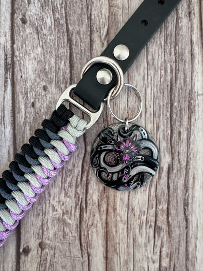 "Darkness" Collar and Tag Set