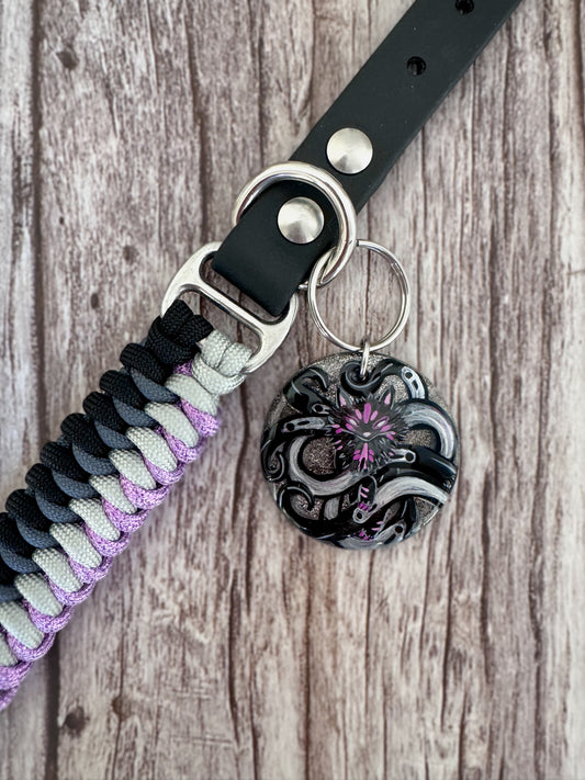 "Darkness" Collar and Tag Set