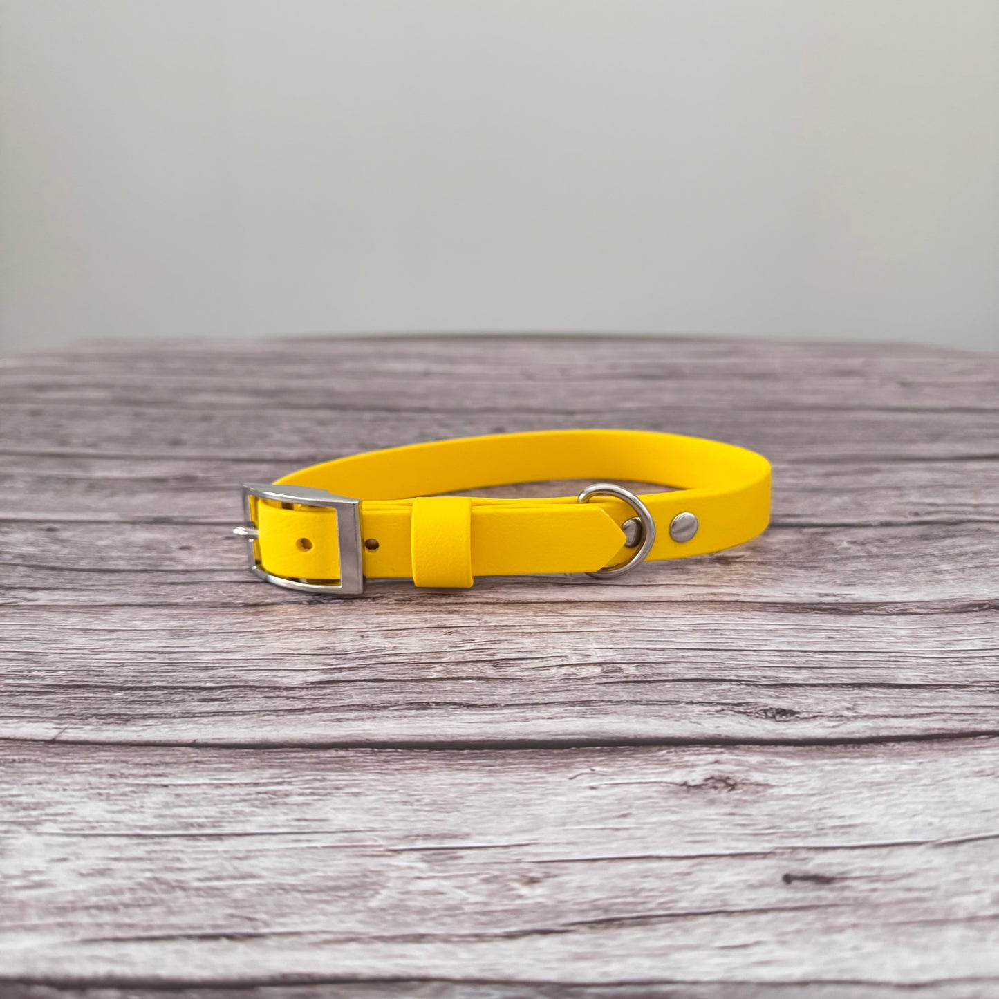 S 35-42cm Nickel Biothane Collar