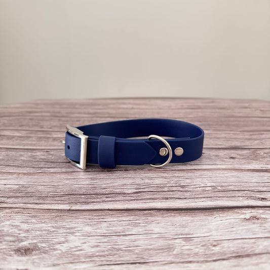 S 35-42cm Nickel Biothane Collar