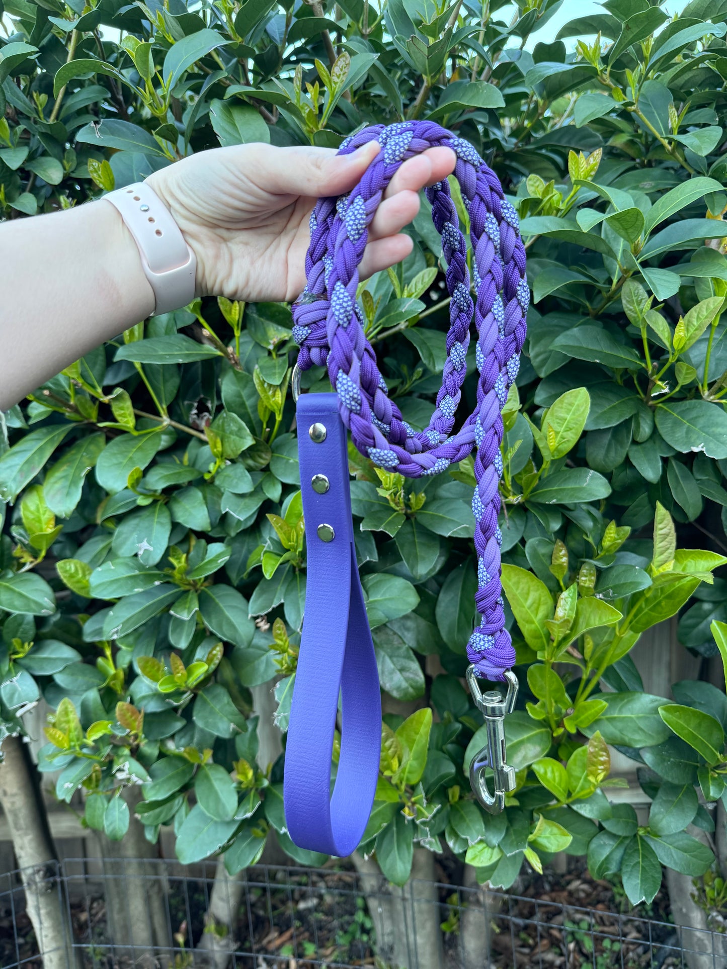 Paracord Leash - Purple